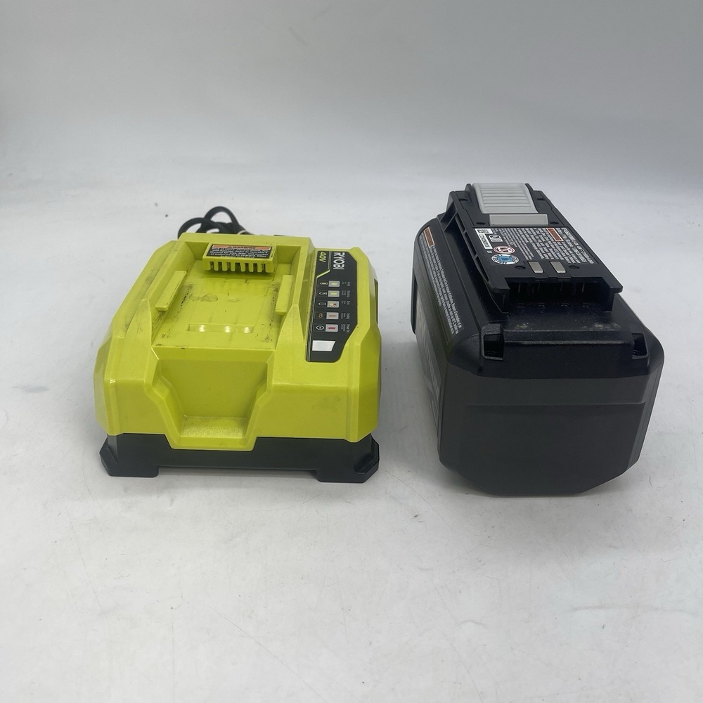 Ryobi 40V 6Ah Lithium Battery OP40602VNM w/ OP408VNM 40V Charger Working